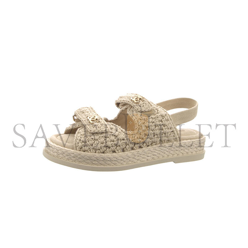CHANEL INTERLOCKING CC LOGO ESPADRILLES G46339